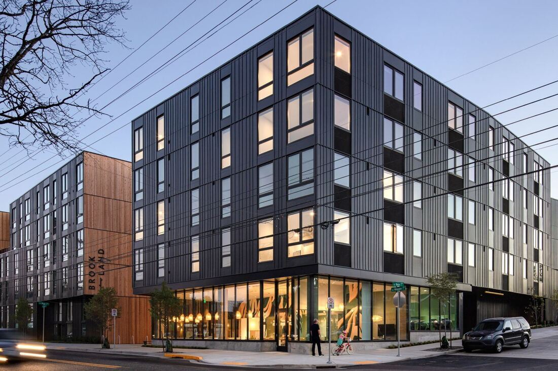 residential architecture - portland, oregon - brookland apartments